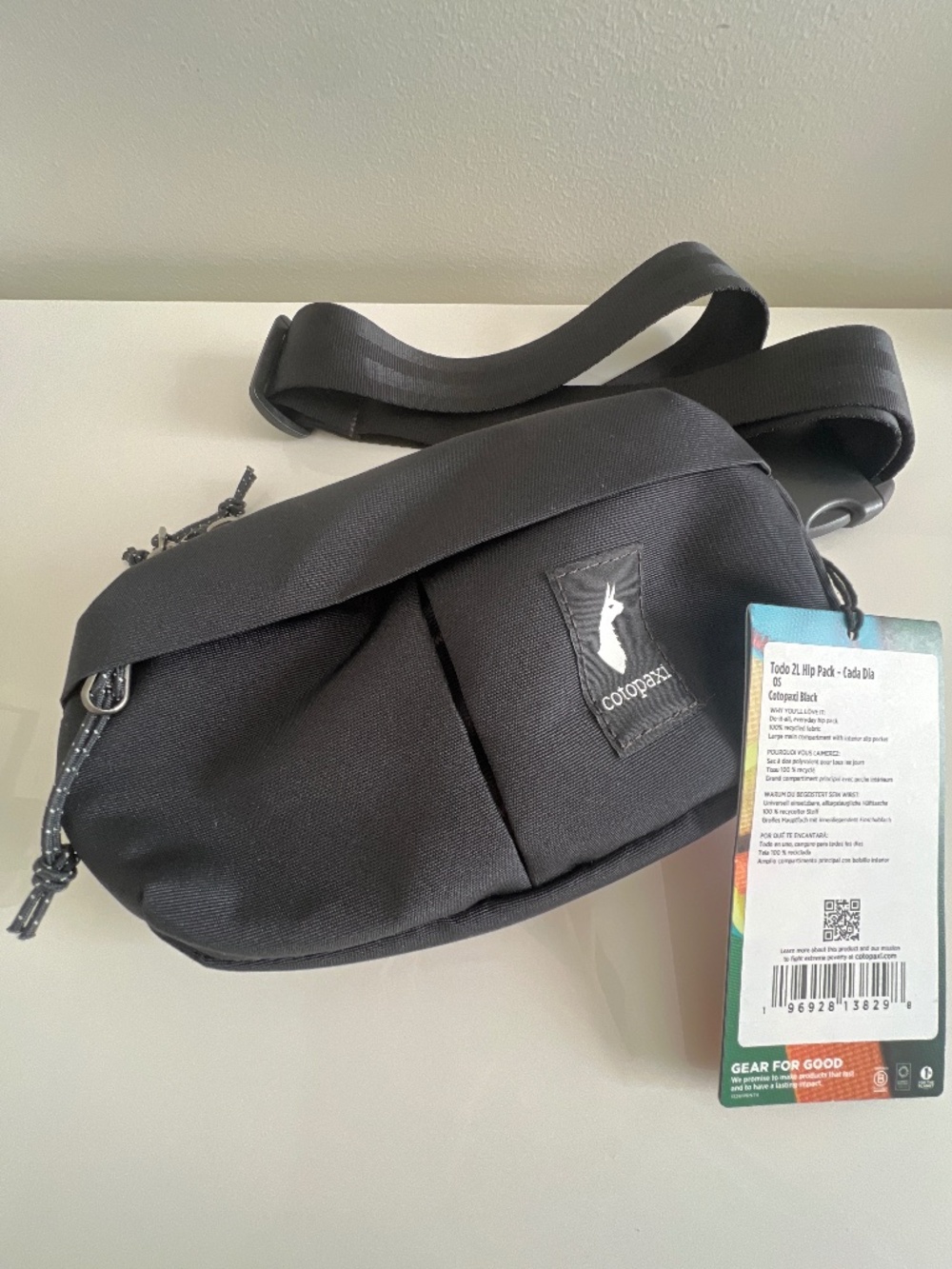 NWT Cotopaxi Todo 2L Hip Pack Sling Cada Dia Black